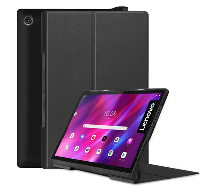 Tri-fold Caster Leather Lenovo Yoga Tab 11 (2021) Case Hard Shell Slim