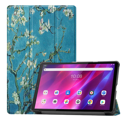 Tri-fold Caster Leather Lenovo Tab K10 (2021) Case Hard Shell Slim