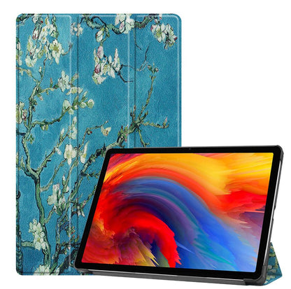 Tri-fold Caster Leather Lenovo Tab P11 Plus (2021) Case Hard Shell