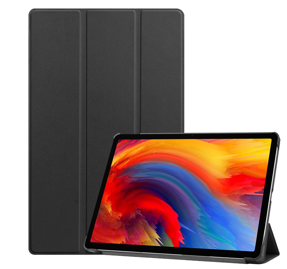 Tri-fold Caster Leather Lenovo Tab P11 Plus (2021) Case Hard Shell