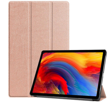 Tri-fold Caster Leather Lenovo Tab P11 Plus (2021) Case Hard Shell