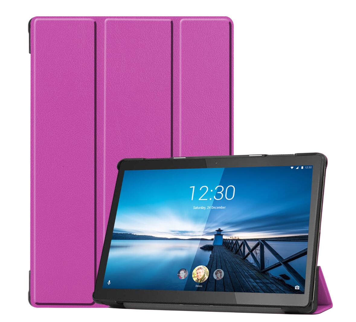 Tri-fold Caster Leather Lenovo Tab M10 FHD REL (2019) Case Slim