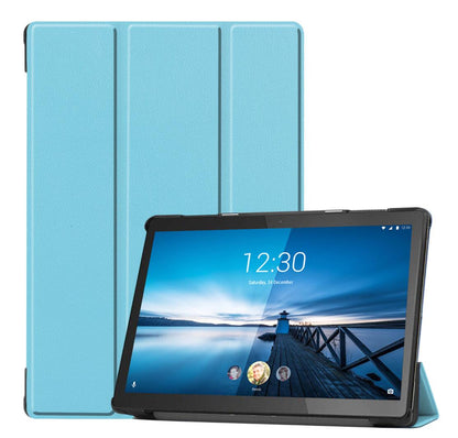 Tri-fold Caster Leather Lenovo Tab M10 FHD REL (2019) Case Slim