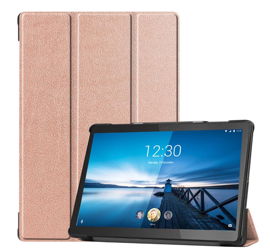 Tri-fold Caster Leather Lenovo Tab M10 FHD REL (2019) Case Slim