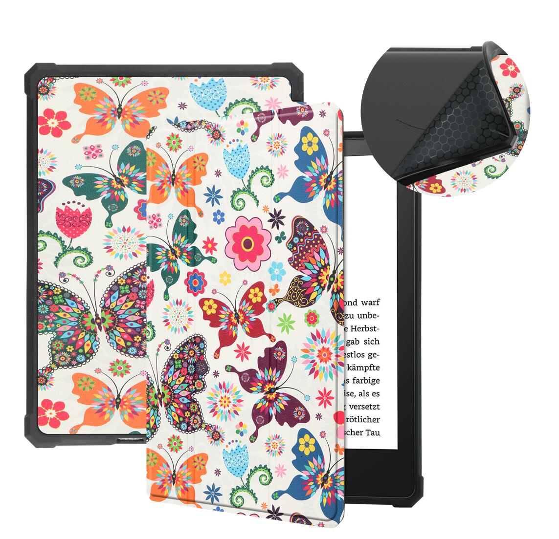 Soft TPU Combo Leather Amazon Kindle Paperwhite 5 Case Tri-fold Stand