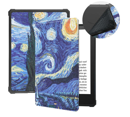 Soft TPU Combo Leather Amazon Kindle Paperwhite 5 Case Tri-fold Stand