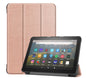 Tri-fold Caster Leather Kindle Fire HD 8 Plus (2020) Case Hard Shell