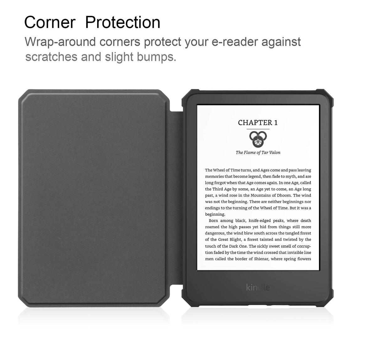 Soft TPU Combo Leather Amazon Kindle Fire 7 (2022) Case Tri-fold Stand