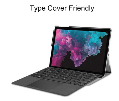 Fold Stand Caster Leather Keyboard Microsoft Surface Pro 9 Case Detachable