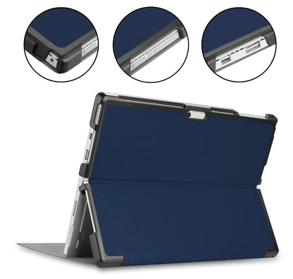 Fold Stand Caster Leather Keyboard Microsoft Surface Pro 3 Case Detachable