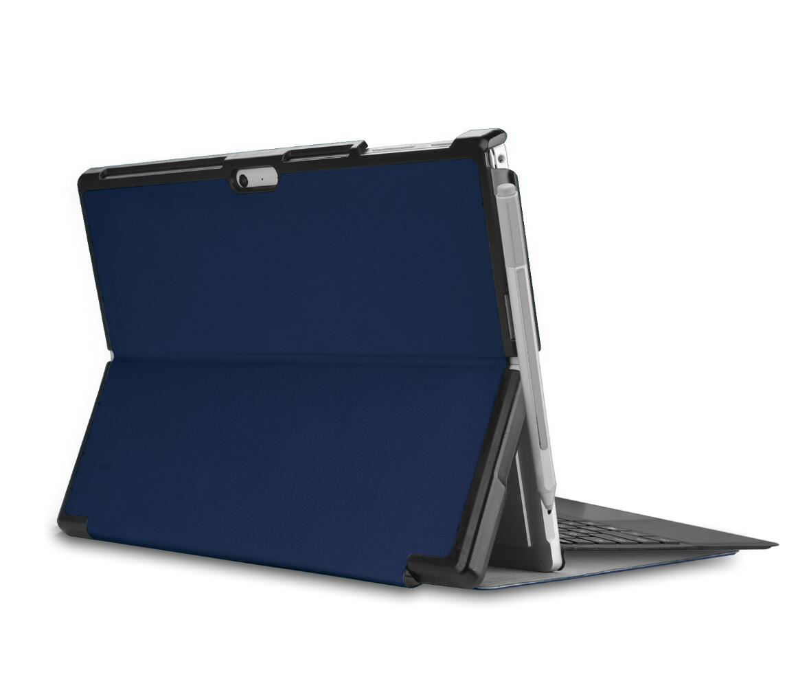 Fold Stand Caster Leather Keyboard Microsoft Surface Pro 3 Case Detachable