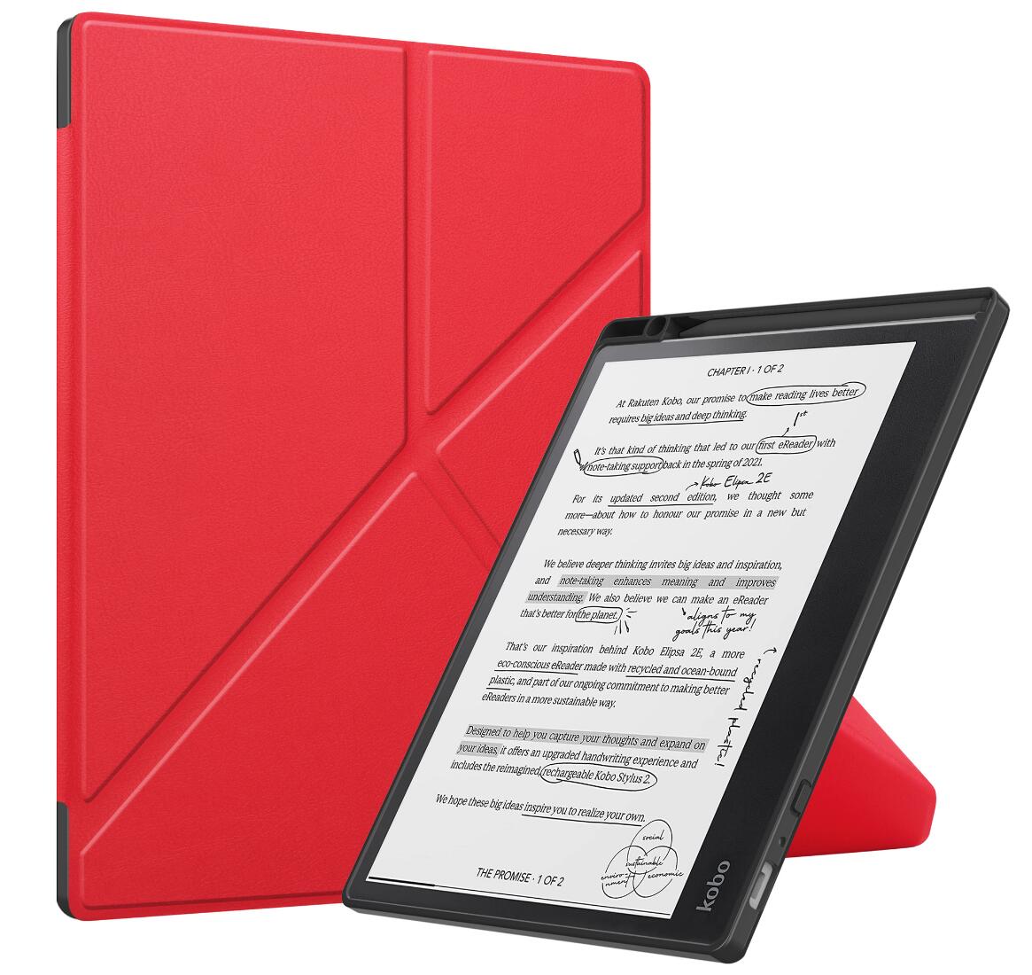 Transformer Stand Soft TPU Leather Kobo Elipsa 2E Case