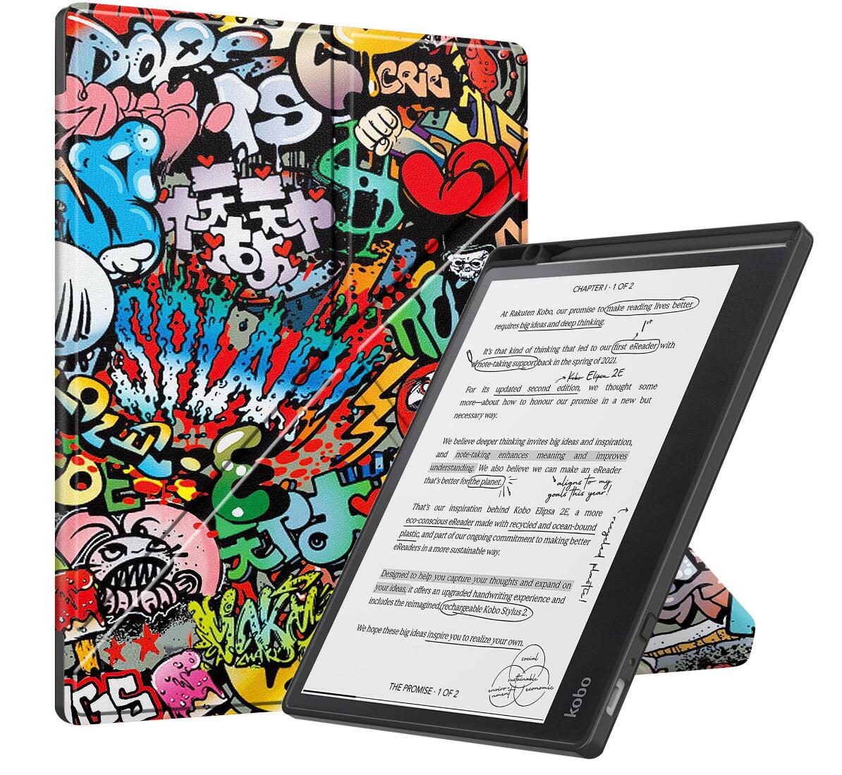 Transformer Stand Soft TPU Leather Kobo Elipsa 2E Case