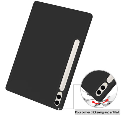 Soft TPU Combo Leather Samsung Galaxy Tab S9+ Case Tri-fold Stand