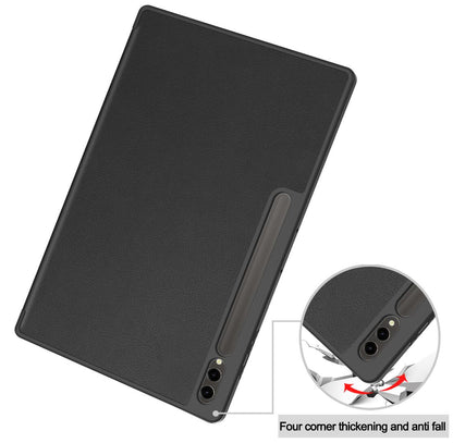 Soft TPU Combo Leather Samsung Galaxy Tab S9 Ultra Case Tri-fold Stand