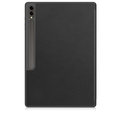 Soft TPU Combo Leather Samsung Galaxy Tab S9 Ultra Case Tri-fold Stand