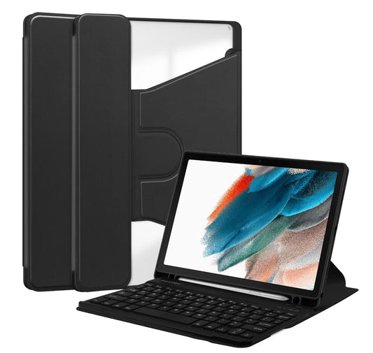 Acrylic Rotating Keyboard Samsung Galaxy Tab A8 Case Clear