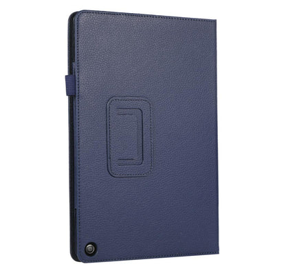 Classical Litchi Leather Amazon Kindle Fire HD 10 (2023) Case Folio