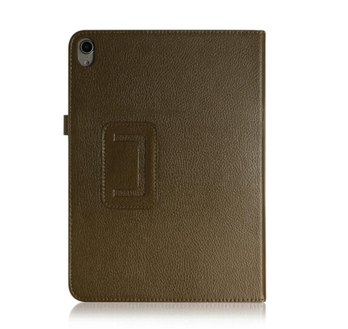 Classical Litchi Leather Apple iPad 10 Case Folio