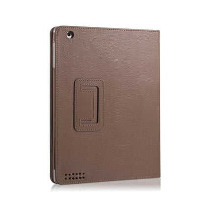 Classical Litchi Leather Apple iPad 2 Case Folio