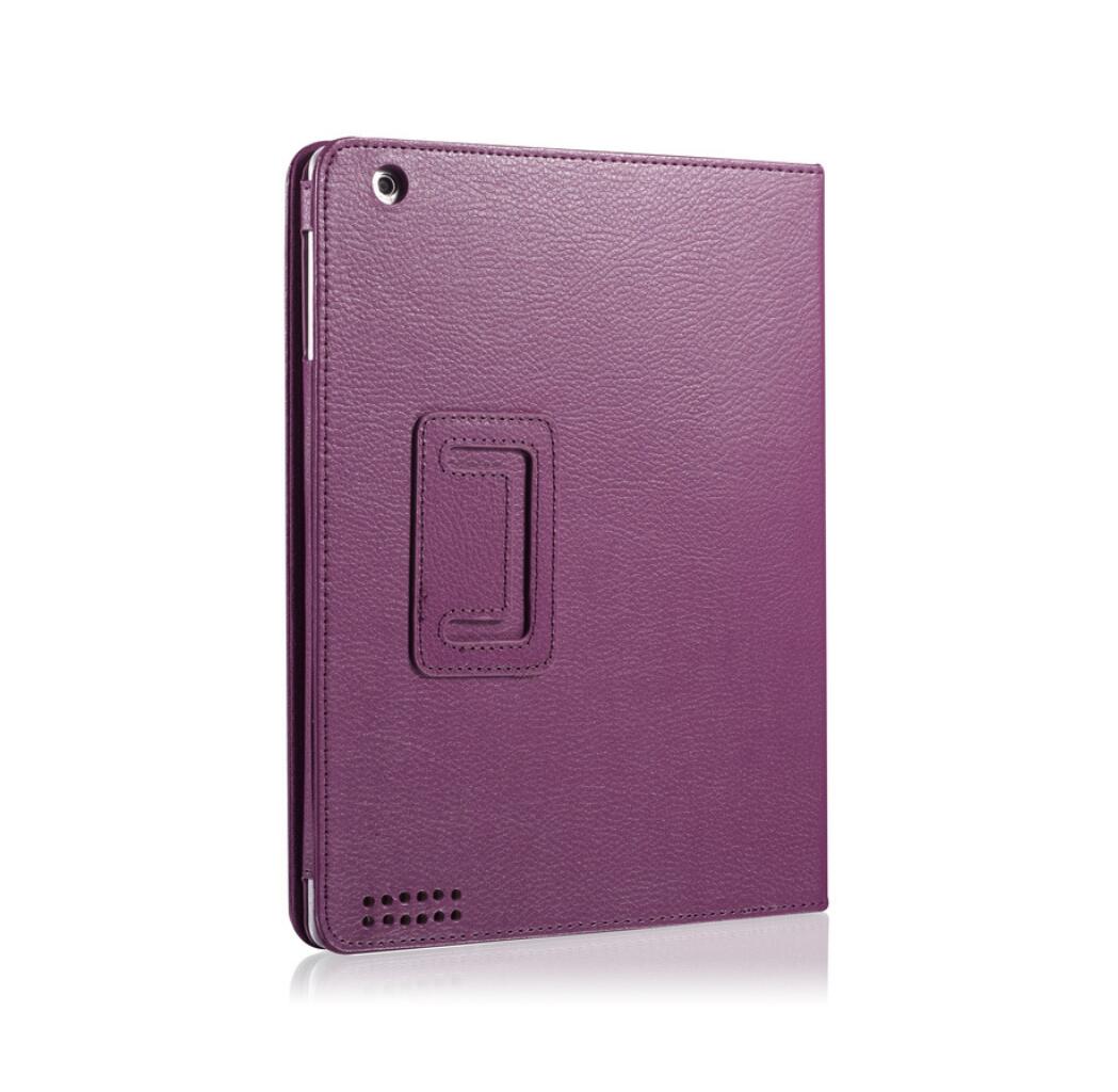 Classical Litchi Leather Apple iPad 2 Case Folio