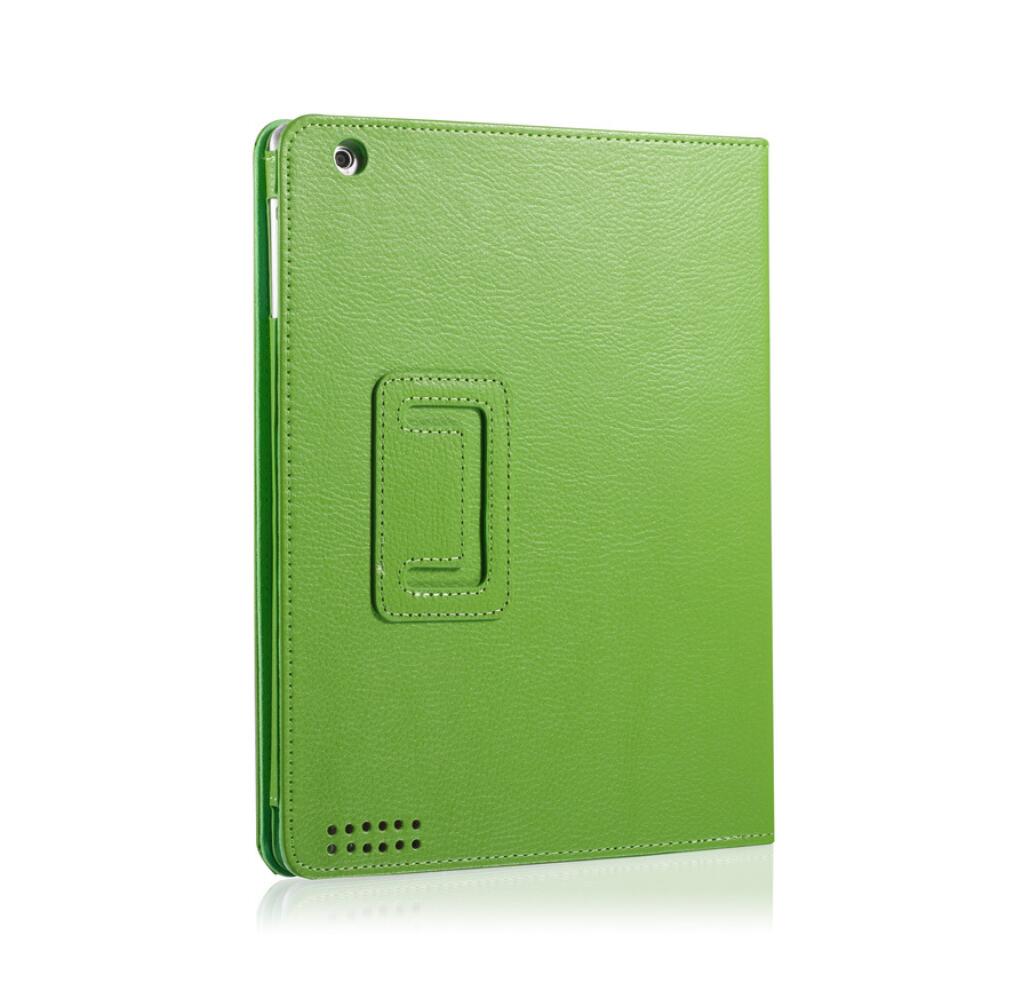 Classical Litchi Leather Apple iPad 2 Case Folio