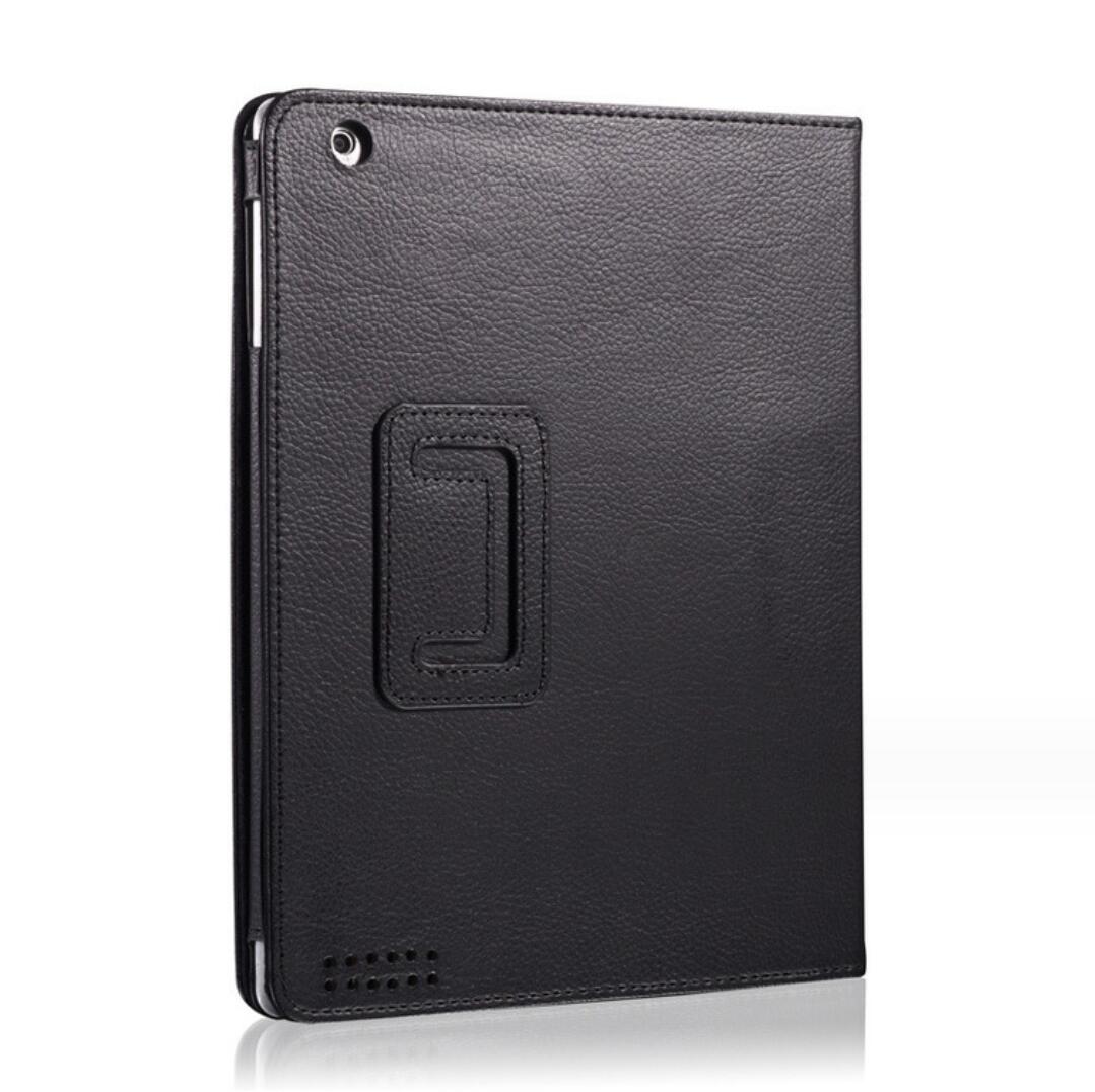 Classical Litchi Leather Apple iPad 2 Case Folio