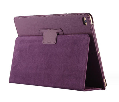 Classical Litchi Leather Apple iPad 6 Case Folio