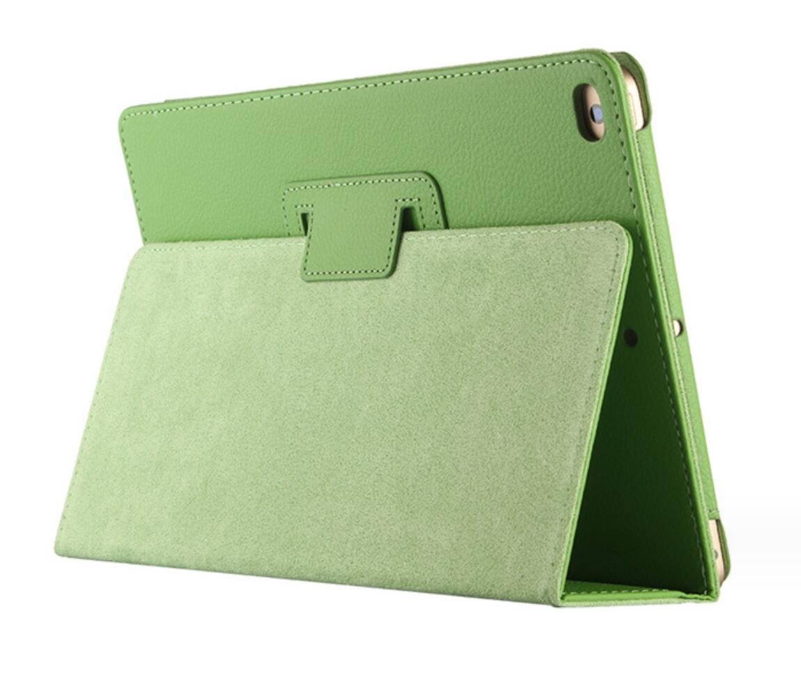 Classical Litchi Leather Apple iPad 6 Case Folio