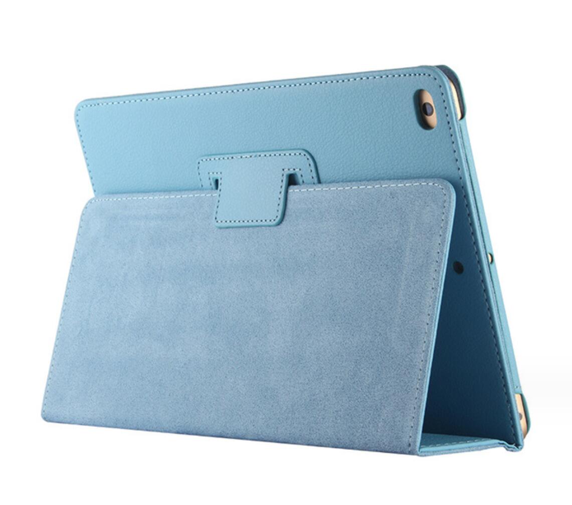 Classical Litchi Leather Apple iPad 6 Case Folio