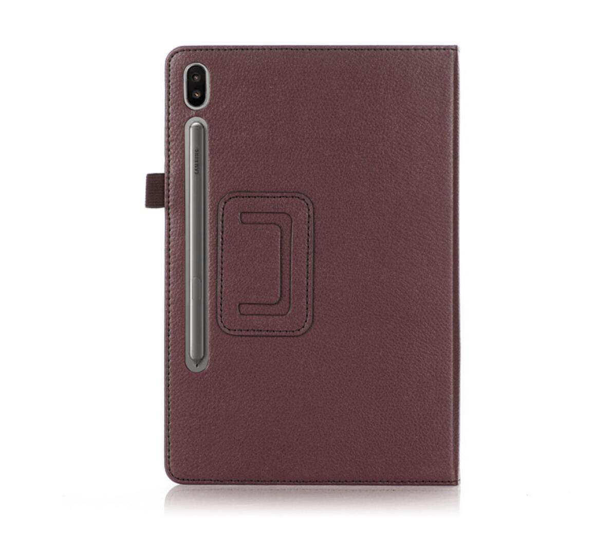 Classical Litchi Leather Samsung Galaxy Tab S7 Case Folio