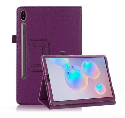 Classical Litchi Leather Samsung Galaxy Tab S7 Case Folio