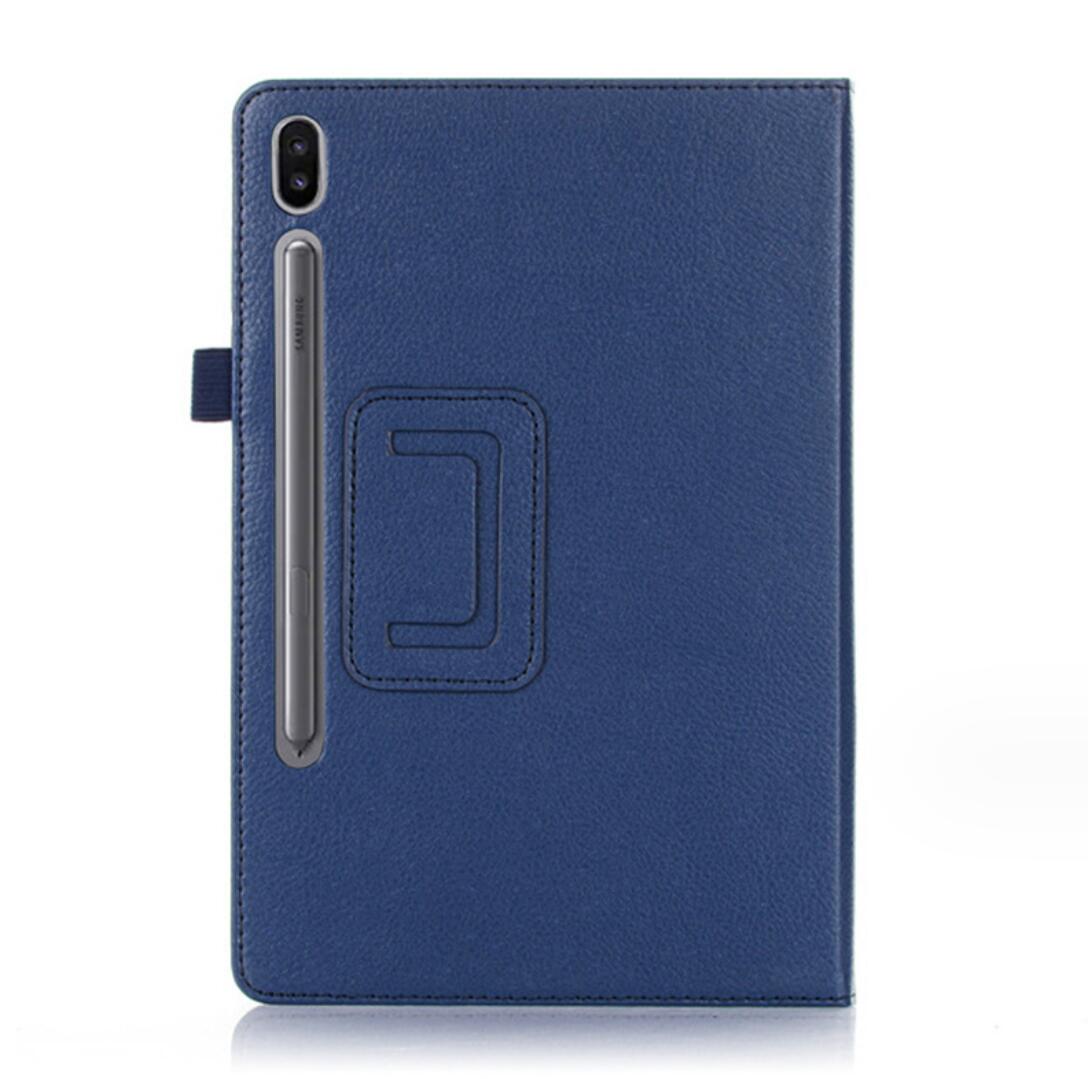 Classical Litchi Leather Samsung Galaxy Tab S9+ Case Folio