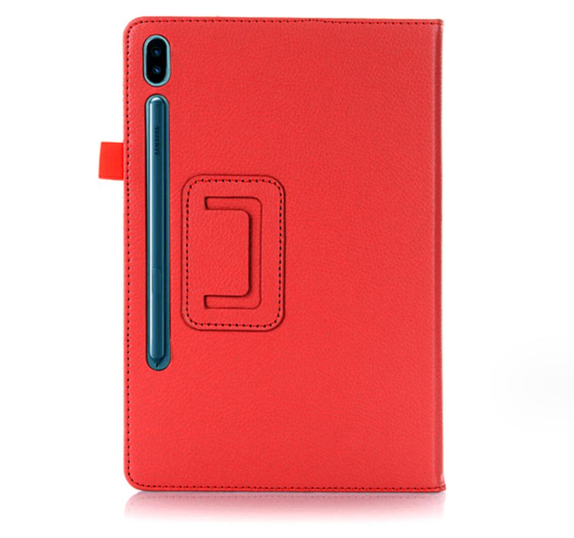 Classical Litchi Leather Samsung Galaxy Tab S7 Case Folio