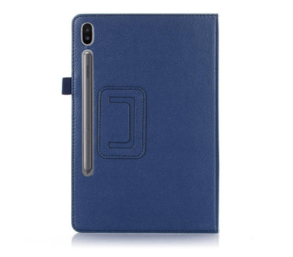 Classical Litchi Leather Samsung Galaxy Tab S7 Case Folio