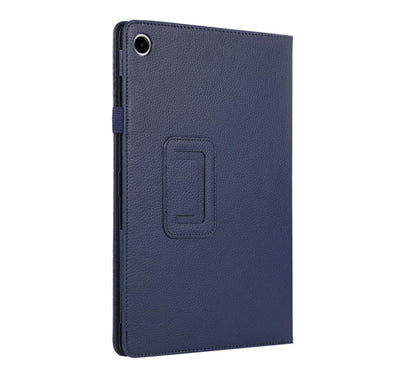 Classical Litchi Leather Samsung Galaxy Tab A9 Case Folio