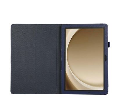 Classical Litchi Leather Samsung Galaxy Tab A9 Case Folio