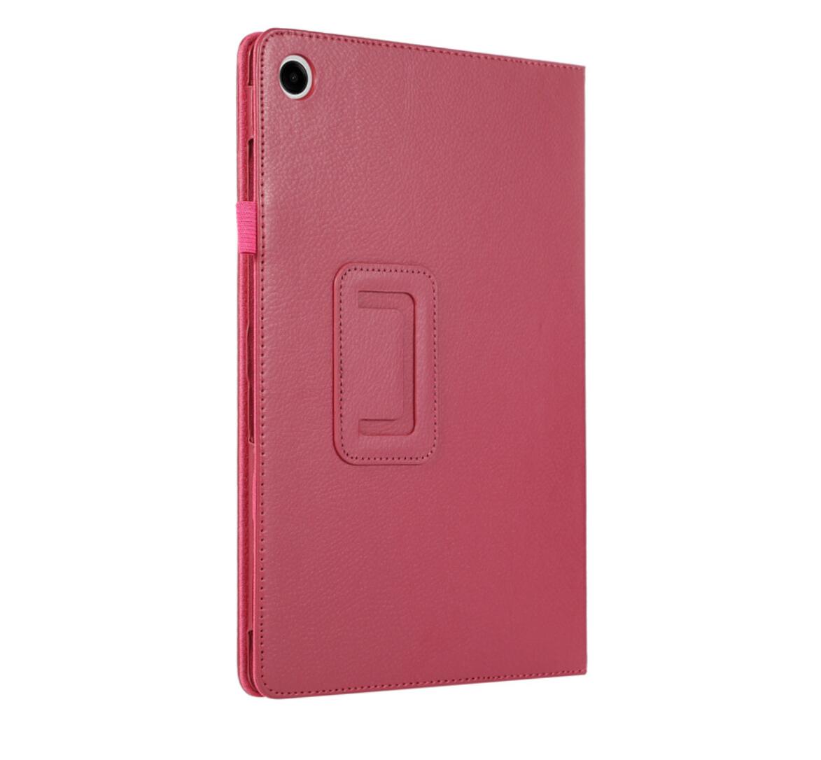 Classical Litchi Leather Samsung Galaxy Tab A9+ Case Folio