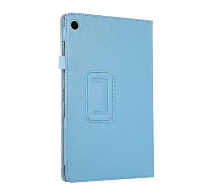 Classical Litchi Leather Samsung Galaxy Tab A9 Case Folio