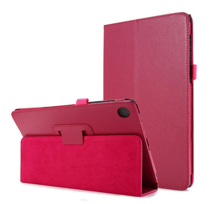 Classical Litchi Leather Samsung Galaxy Tab A8 Case Folio