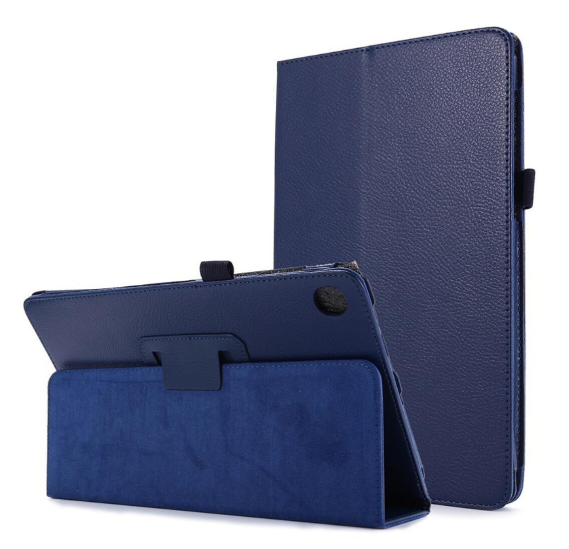 Classical Litchi Leather Samsung Galaxy Tab A8 Case Folio