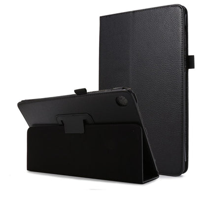 Classical Litchi Leather Samsung Galaxy Tab A8 Case Folio