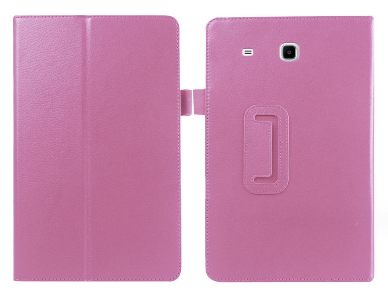 Classical Litchi Leather Samsung Galaxy Tab E 8.0 (2014) Case Folio