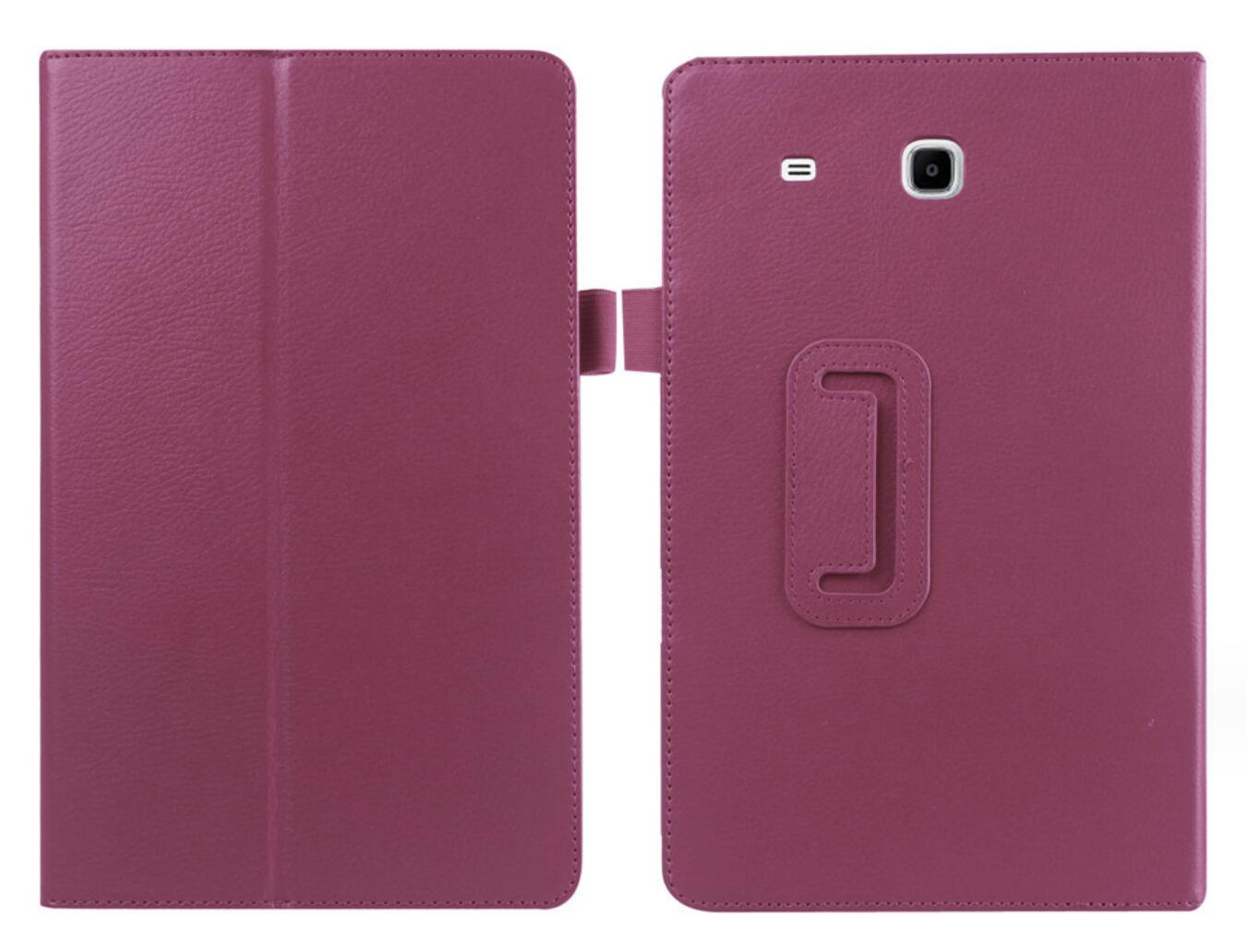 Classical Litchi Leather Samsung Galaxy Tab E 8.0 (2014) Case Folio