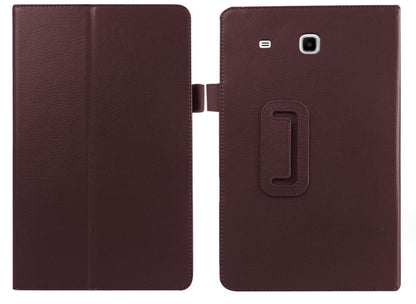 Classical Litchi Leather Samsung Galaxy Tab E 8.0 (2014) Case Folio