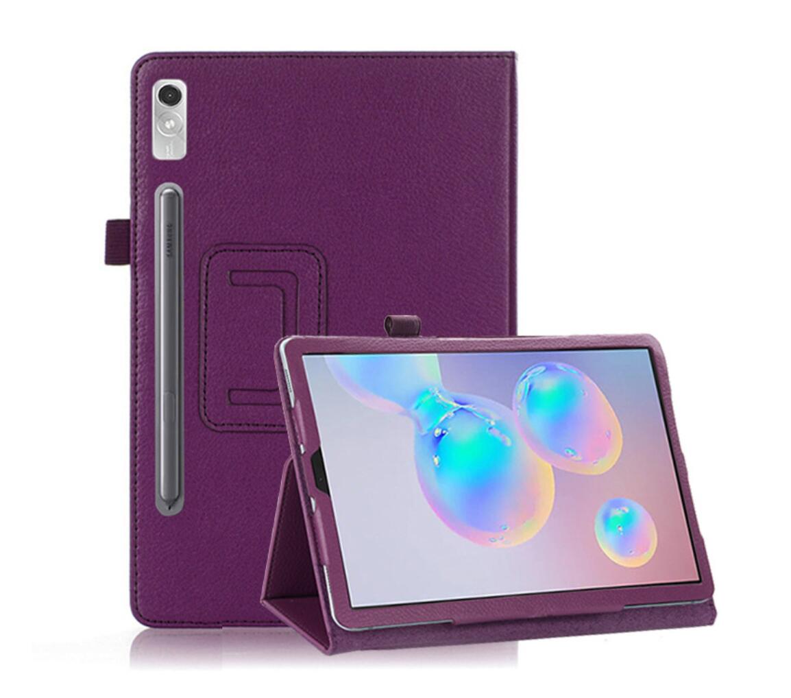 Classical Litchi Leather Lenovo Tab P12 (2023) Case Folio