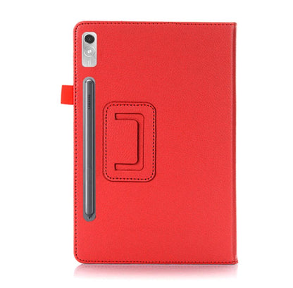 Classical Litchi Leather Lenovo Tab P12 (2023) Case Folio