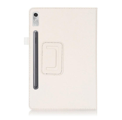 Classical Litchi Leather Lenovo Tab P12 (2023) Case Folio