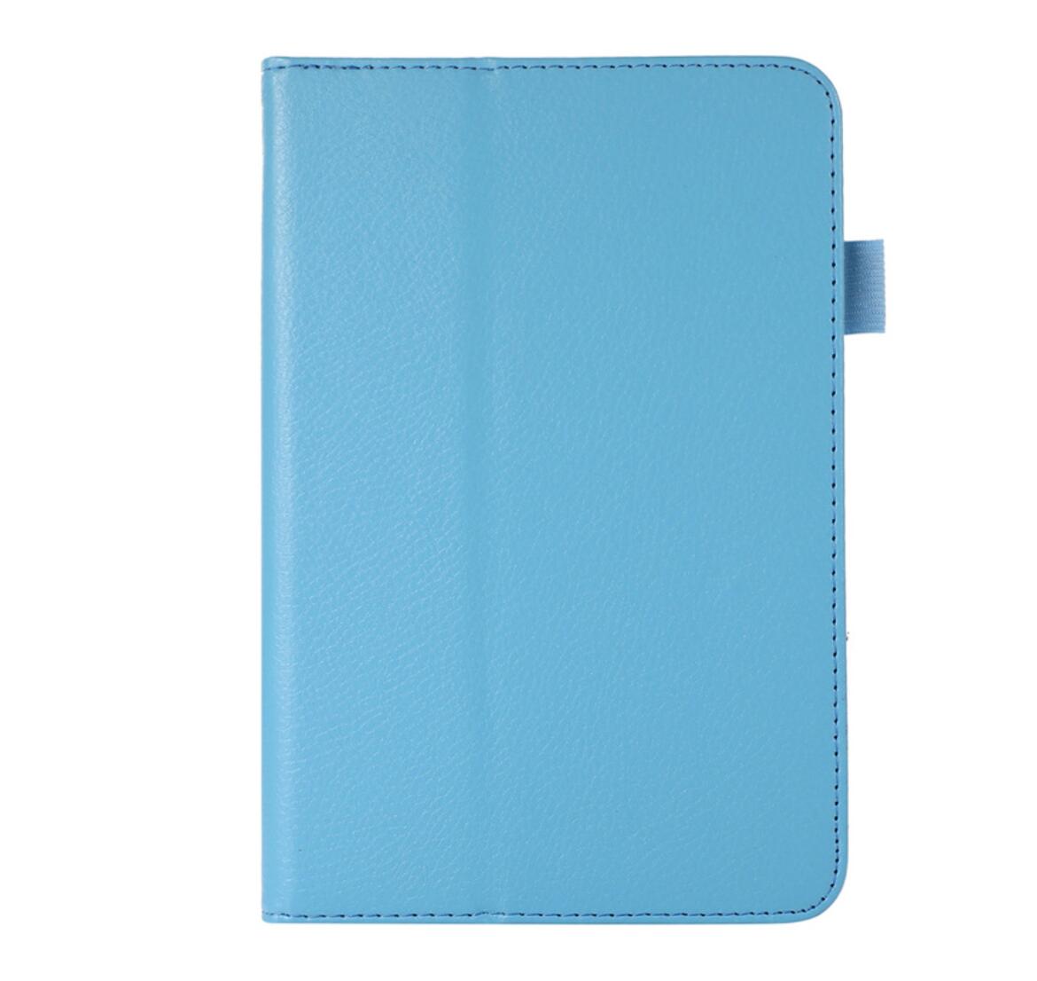 Classical Litchi Leather Amazon Kindle Fire 7 (2022) Case Folio