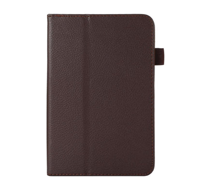 Classical Litchi Leather Amazon Kindle Fire 7 (2022) Case Folio